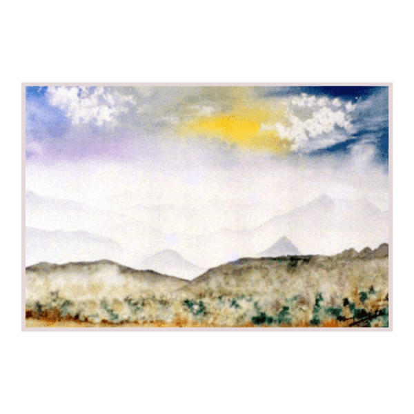 Douces Montagnes | Peinture Aquarelle 35×24 cm